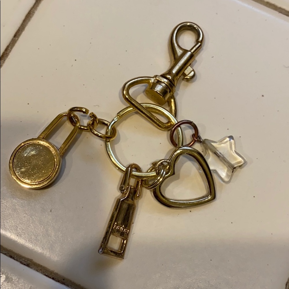 Bebe Keychain or bag charm gold tone